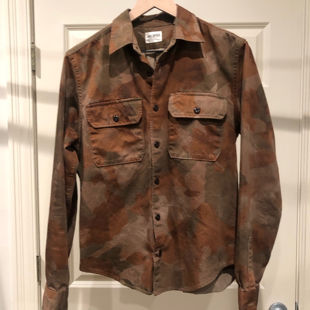 Todd Snyder Camouflage Button-Up Shirt